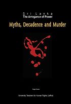 The best books on Sri Lanka’s Civil War - The Arrogance of Power by Rajan Hoole